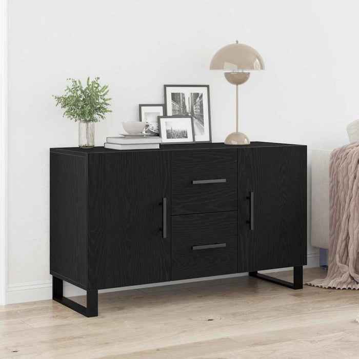 Bufet cu sertar Stejar negru 100 x 36 x 60 cm Lemn compozit - WALTI WALTI