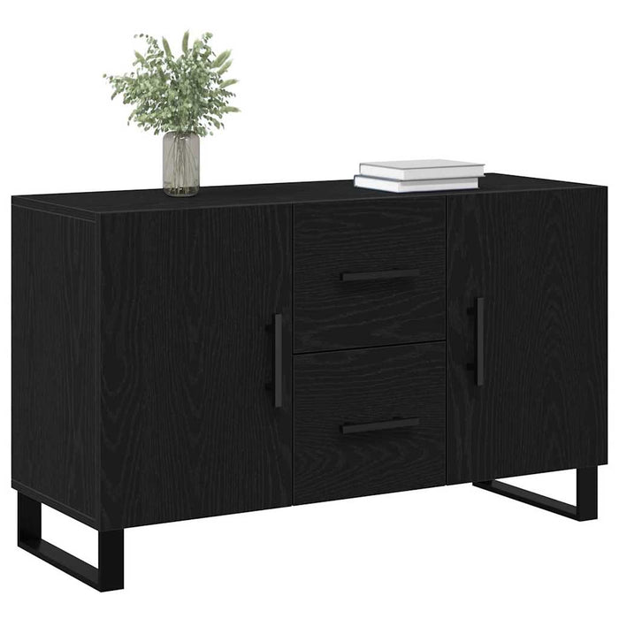 Bufet cu sertar Stejar negru 100 x 36 x 60 cm Lemn compozit - WALTI WALTI