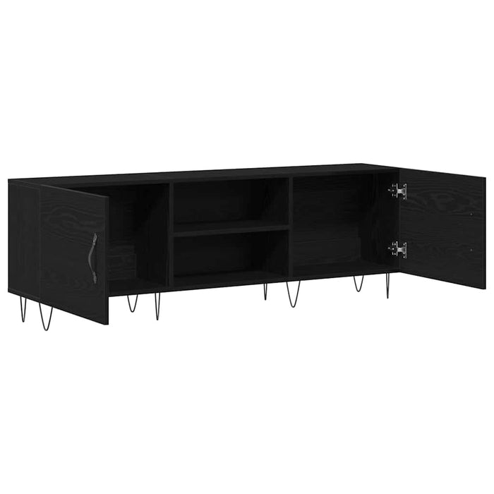 Cabinet TV Stejar negru 150 x 30 x 50 cm Lemn compozit - WALTI WALTI