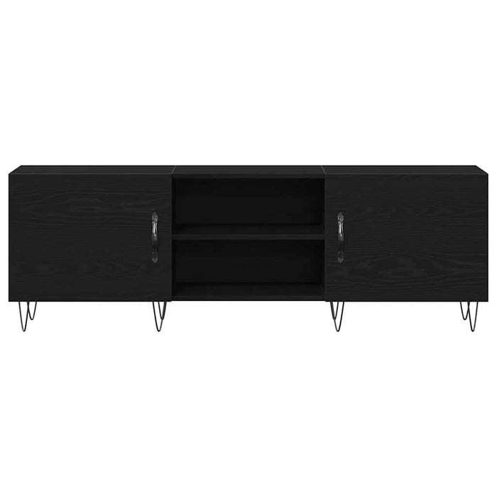 Cabinet TV Stejar negru 150 x 30 x 50 cm Lemn compozit - WALTI WALTI