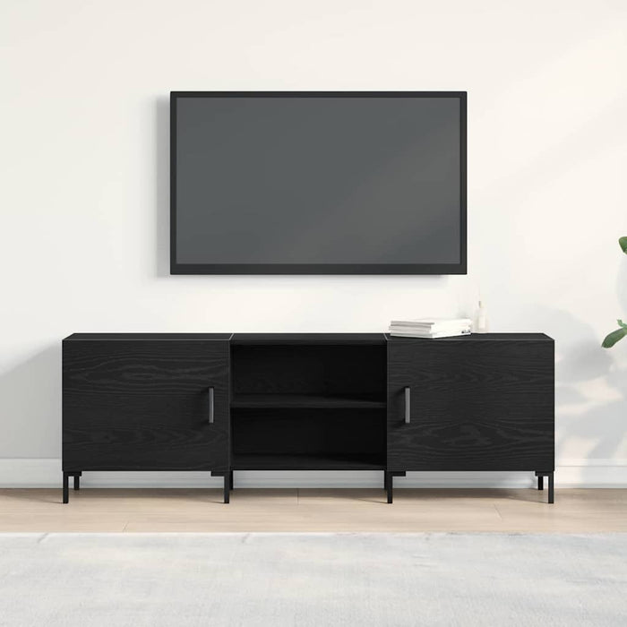 Cabinet TV Stejar negru 150 x 30 x 50 cm Lemn compozit - WALTI WALTI