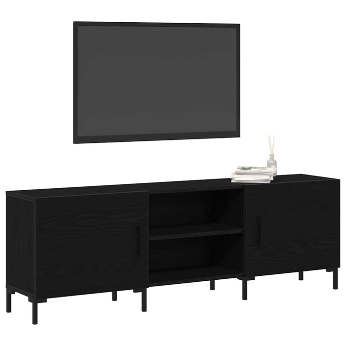 Cabinet TV Stejar negru 150 x 30 x 50 cm Lemn compozit - WALTI WALTI