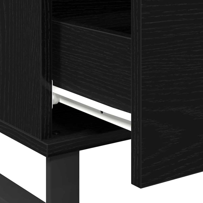 Masă de cafea Stejar Negru 90 x 50 x 36,5 cm Lemn compozit - WALTI WALTI