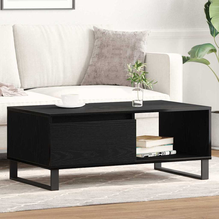 Masă de cafea Stejar Negru 90 x 50 x 36,5 cm Lemn compozit - WALTI WALTI