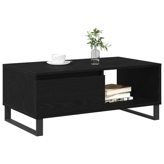 Masă de cafea Stejar Negru 90 x 50 x 36,5 cm Lemn compozit - WALTI WALTI