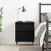 Dulap de noapte Stejar Negru 40 x 35 x 50 cm Lemn compozit - WALTI WALTI
