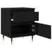 Dulap de noapte Stejar Negru 40 x 35 x 50 cm Lemn compozit - WALTI WALTI