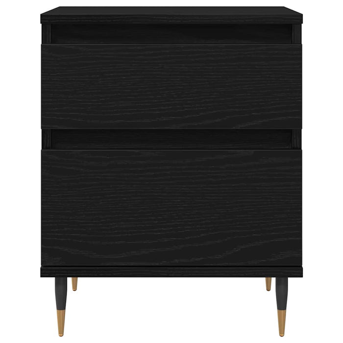 Dulap de noapte Stejar Negru 40 x 35 x 50 cm Lemn compozit - WALTI WALTI
