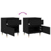 Dulap de noapte Stejar Negru 40 x 35 x 50 cm Lemn compozit - WALTI WALTI