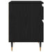 Dulap de noapte Stejar Negru 40 x 35 x 50 cm Lemn compozit - WALTI WALTI