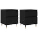 Dulap de noapte cu sertar 2 pcs Stejar Negru 40 x 35 x 50 cm - WALTI WALTI