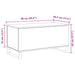 Masă de cafea Stejar Negru 90 x 44,5 x 45 cm Lemn compozit - WALTI WALTI