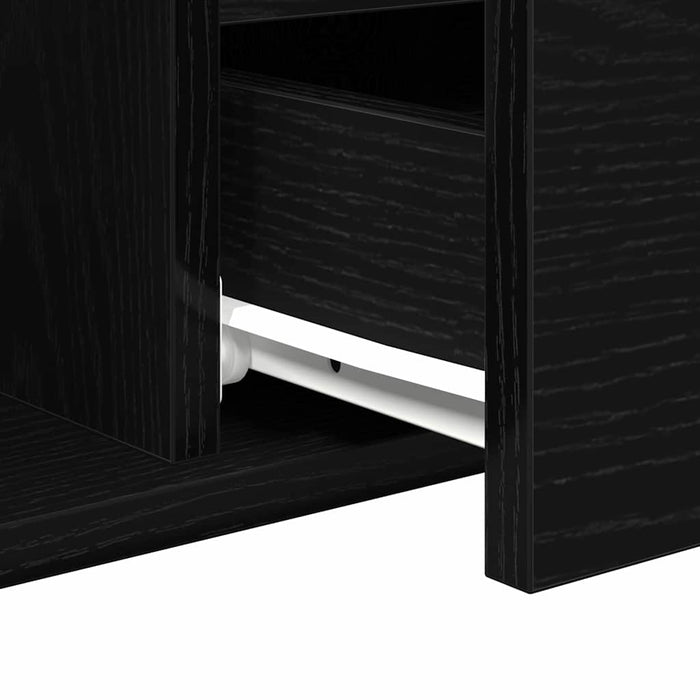 Masă de cafea Stejar Negru 90 x 49 x 45 cm Lemn compozit - WALTI WALTI