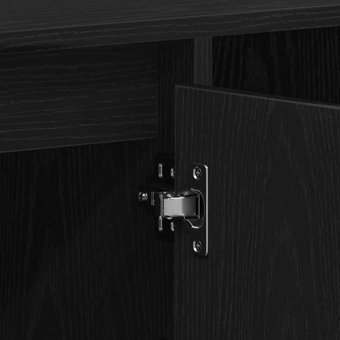 Set comodă TV Stejar Negru 100 x 35 x 55 cm Lemn compozit - WALTI WALTI