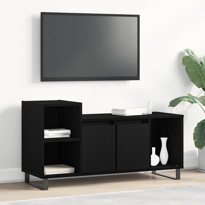 Set comodă TV Stejar Negru 100 x 35 x 55 cm Lemn compozit - WALTI WALTI