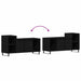 Set comodă TV Stejar Negru 100 x 35 x 55 cm Lemn compozit - WALTI WALTI