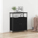 Bufet Stejar Negru 70 x 30 x 80 cm Lemn compozit - WALTI WALTI