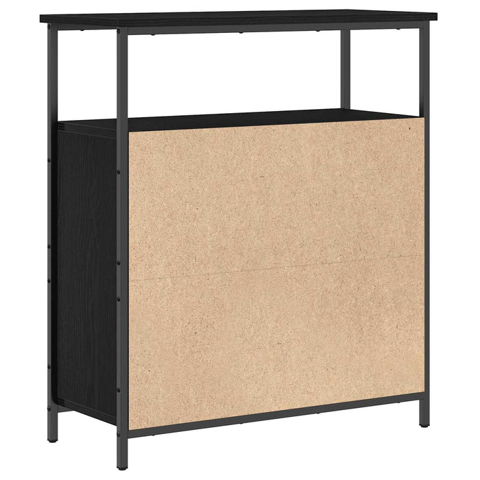 Bufet Stejar Negru 70 x 30 x 80 cm Lemn compozit - WALTI WALTI