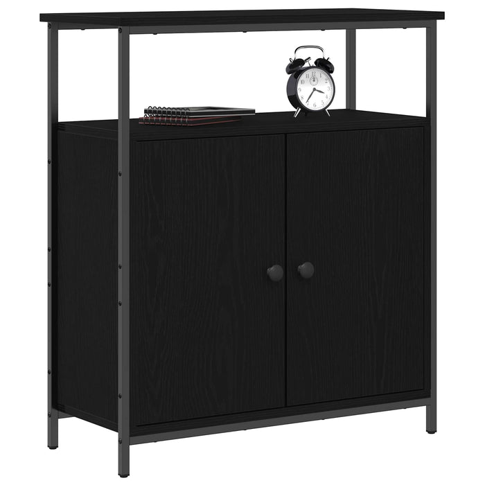 Bufet Stejar Negru 70 x 30 x 80 cm Lemn compozit - WALTI WALTI