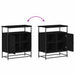 Bufet Stejar Negru 69 x 35 x 80 cm Lemn compozit - WALTI WALTI