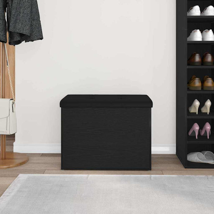 Bancă de depozitare Stejar negru 62 x 42 x 45 cm Lemn compozit - WALTI WALTI
