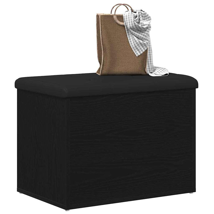 Bancă de depozitare Stejar negru 62 x 42 x 45 cm Lemn compozit - WALTI WALTI