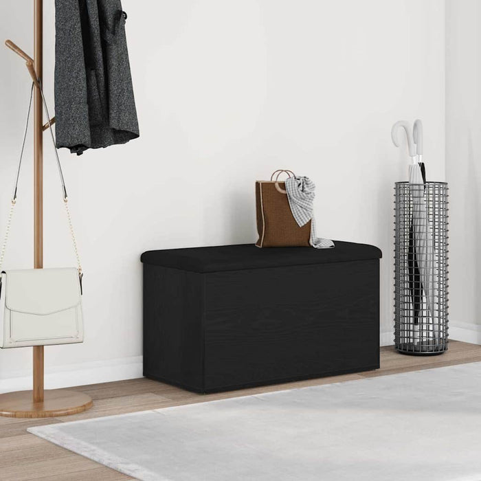 Bancă de depozitare Stejar Negru 82 x 42 x 45 cm Lemn compozit - WALTI WALTI