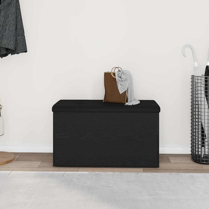 Bancă de depozitare Stejar Negru 82 x 42 x 45 cm Lemn compozit - WALTI WALTI
