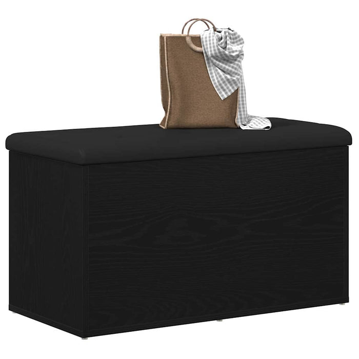 Bancă de depozitare Stejar Negru 82 x 42 x 45 cm Lemn compozit - WALTI WALTI