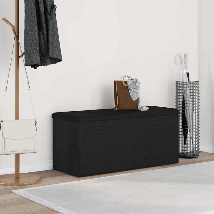 Bancă de depozitare Stejar negru 102 x 42 x 45 cm Lemn compozit - WALTI WALTI