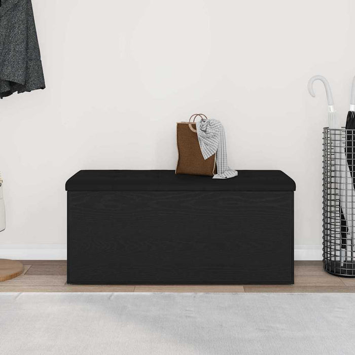 Bancă de depozitare Stejar negru 102 x 42 x 45 cm Lemn compozit - WALTI WALTI