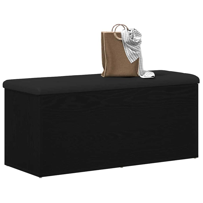 Bancă de depozitare Stejar negru 102 x 42 x 45 cm Lemn compozit - WALTI WALTI