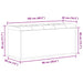 Bancă de depozitare Stejar negru 102 x 42 x 45 cm Lemn compozit - WALTI WALTI