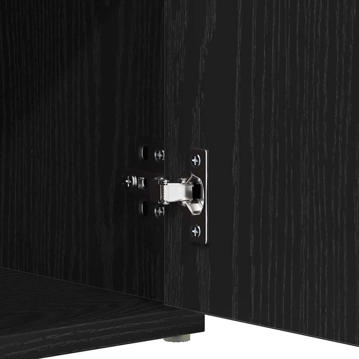 Bancă pentru pantofi Negru 100 x 30 x 48 cm Lemn compozit - WALTI WALTI