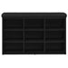 Bancă pentru pantofi Negru 80 x 30 x 48 cm Lemn compozit - WALTI WALTI