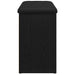 Bancă pentru pantofi Negru 80 x 30 x 48 cm Lemn compozit - WALTI WALTI