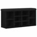 Bancă pentru pantofi Negru 100 x 30 x 48 cm Lemn compozit - WALTI WALTI