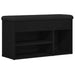 Bancă pentru pantofi Negru 80 x 30 x 45 cm Lemn compozit - WALTI WALTI
