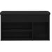 Bancă pentru pantofi Negru 80 x 30 x 45 cm Lemn compozit - WALTI WALTI