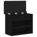 Bancă pentru pantofi Negru 60 x 30 x 48 cm Lemn compozit - WALTI WALTI