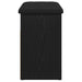 Bancă pentru pantofi Negru 60 x 30 x 48 cm Lemn compozit - WALTI WALTI