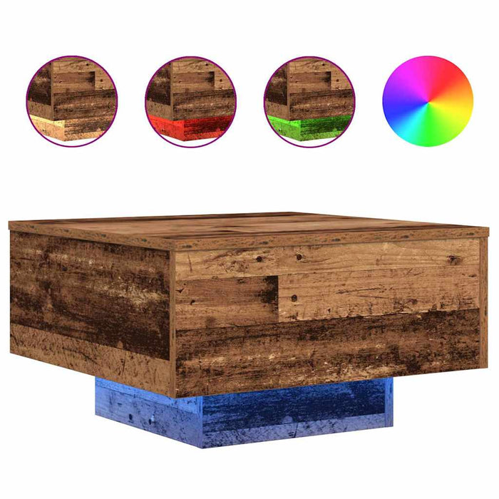 Masă de cafea Lemn vechi 55 x 55 x 31 cm Lemn compozit - WALTI WALTI