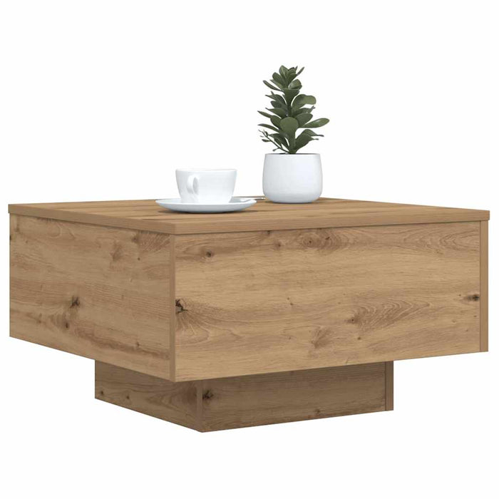 Masă de cafea Stejar Artizanal 55 x 55 x 31 cm Lemn compozit - WALTI WALTI