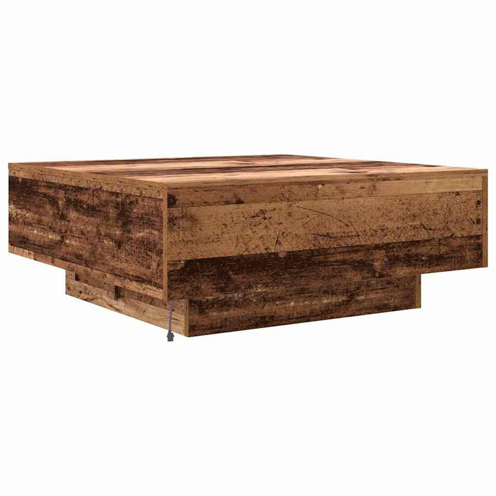 Masă de cafea Lemn vechi și albastru 80 x 80 x 31 cm - WALTI WALTI