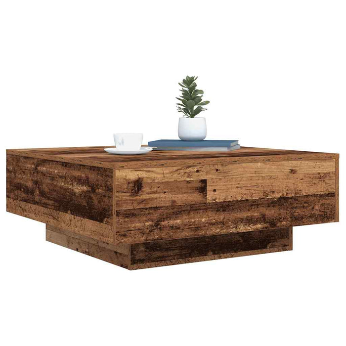 Masă de cafea Lemn vechi și albastru 80 x 80 x 31 cm - WALTI WALTI