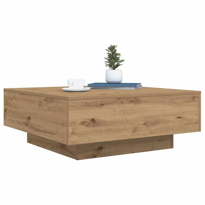 Masă de cafea Stejar Artizanal 80 x 80 x 31 cm Lemn compozit - WALTI WALTI