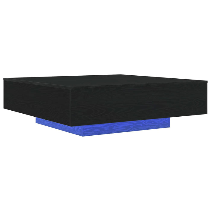 Masă de cafea Stejar Negru 100 x 100 x 31 cm Lemn compozit - WALTI WALTI