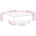 Masă de cafea Stejar Negru 100 x 100 x 31 cm Lemn compozit - WALTI WALTI