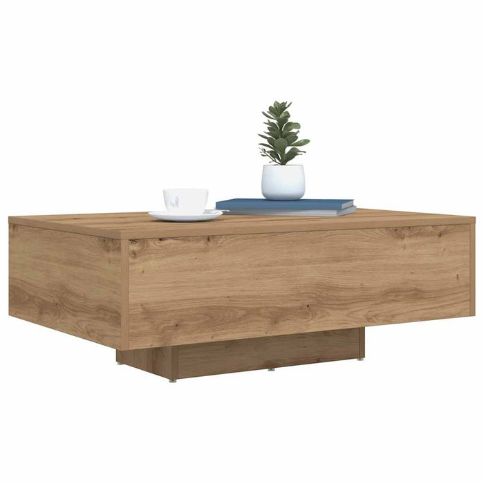 Masă de cafea Stejar Artizanal 85 x 55 x 31 cm Lemn compozit - WALTI WALTI
