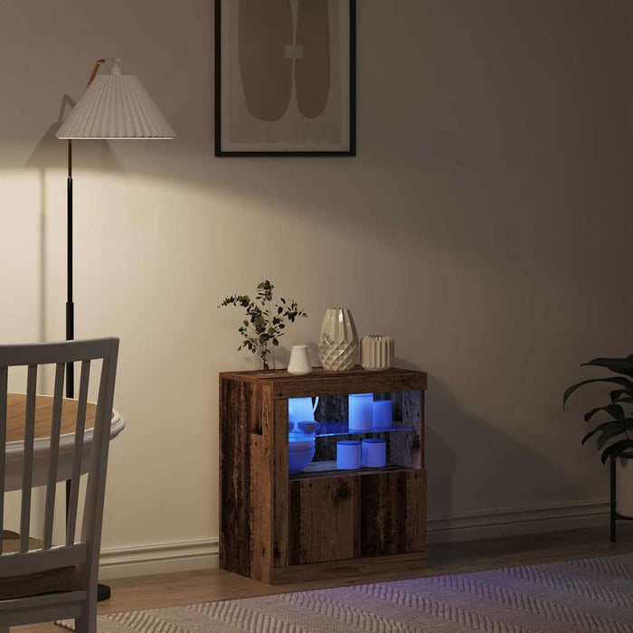 Bufet LED Maro 60,5 x 37 x 67 cm Lemn compozit - WALTI WALTI